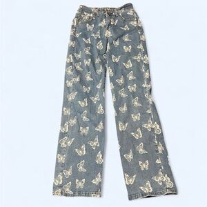 Celebrity Ace Butterfly Print Women's Jeans Size 1/25